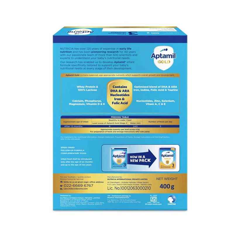 Nutricia Aptamil Gold Follow Up Baby Milk Formula, Stage 3