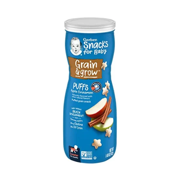 Buy Gerber Grain & Grow Puffs with Apple & Cinnamon Online in India at kidsfud.com