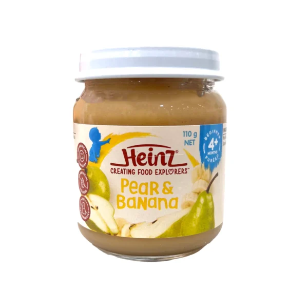 Heinz Pear & Banana Puree For Babies - 4+months, 110gms