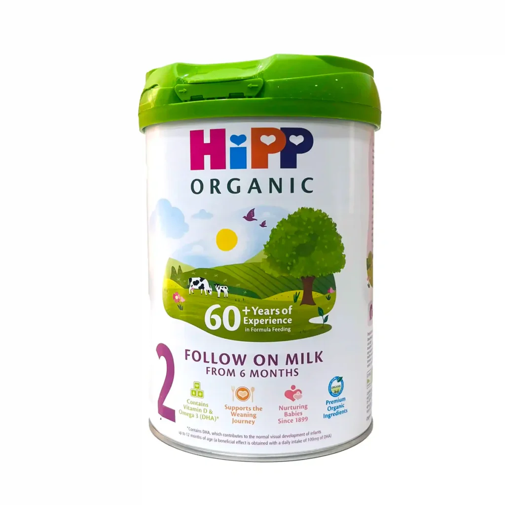 Buy HiPP Organic Follow On Baby Milk Formula - Stage 2, 800grams at kidsfud.com